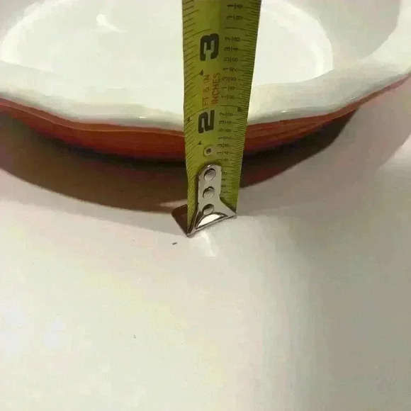 10” Red Pie Dish - Picture 4 of 4